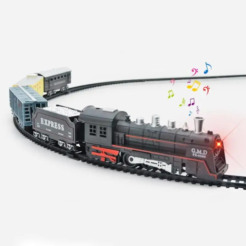Classic Motorized Electric Train Set Locomotive Train Model with Lights Toys Educational Toys For Children Birthday Gift
Classic Motorized Electric Train Set Locomotive Train Model with Lights Toys Educational Toys For Children Birthday Gift