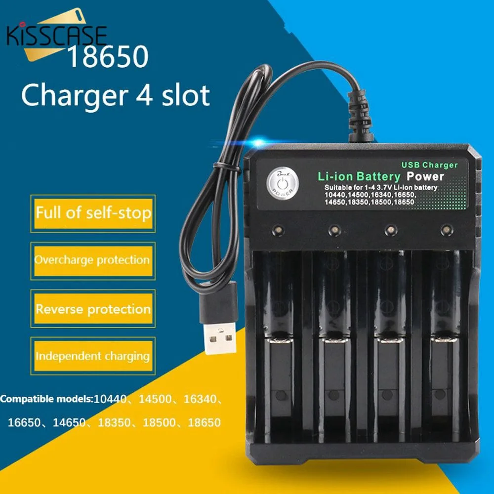 KISSCASE NiMH lithium 18650 Battery Charger Lii-100 lii-202 Lii-402 1.2 V / 3 V / 3.7 V/4.25 V 26650/18350/16340/18500/AA/AAA #4
KISSCASE NiMH lithium 18650 Battery Charger Lii-100 lii-202 Lii-402 1.2 V / 3 V / 3.7 V/4.25 V 26650/18350/16340/18500/AA/AAA #4