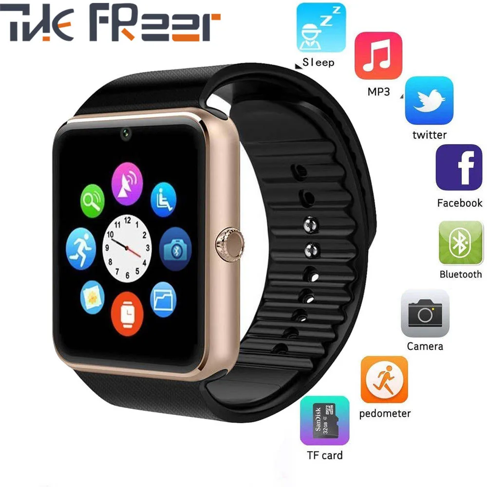 GT08 Smart Watch Bluetooth Call Message Push with Touch Screen Big Battery Support TF SIM Card Camera Men's Watch for Xiaomi IOS
GT08 Smart Watch Bluetooth Call Message Push with Touch Screen Big Battery Support TF SIM Card Camera Men's Watch for Xiaomi IOS