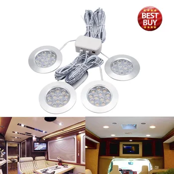 4X12V LED Recessed Interior Dome Ceiling Light White Light 3W For Car RVs Boats Camper 3000K
4X12V LED Recessed Interior Dome Ceiling Light White Light 3W For Car RVs Boats Camper 3000K