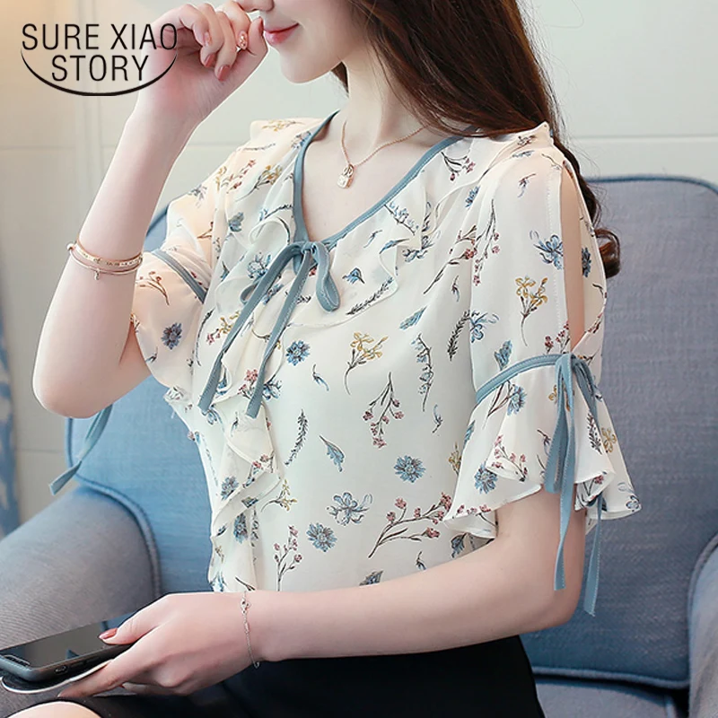 New short sleeve summer women tops fashion 2018 print chiffon women blouse shirt bow V collar women's clothing blusas 0049 30
New short sleeve summer women tops fashion 2018 print chiffon women blouse shirt bow V collar women's clothing blusas 0049 30