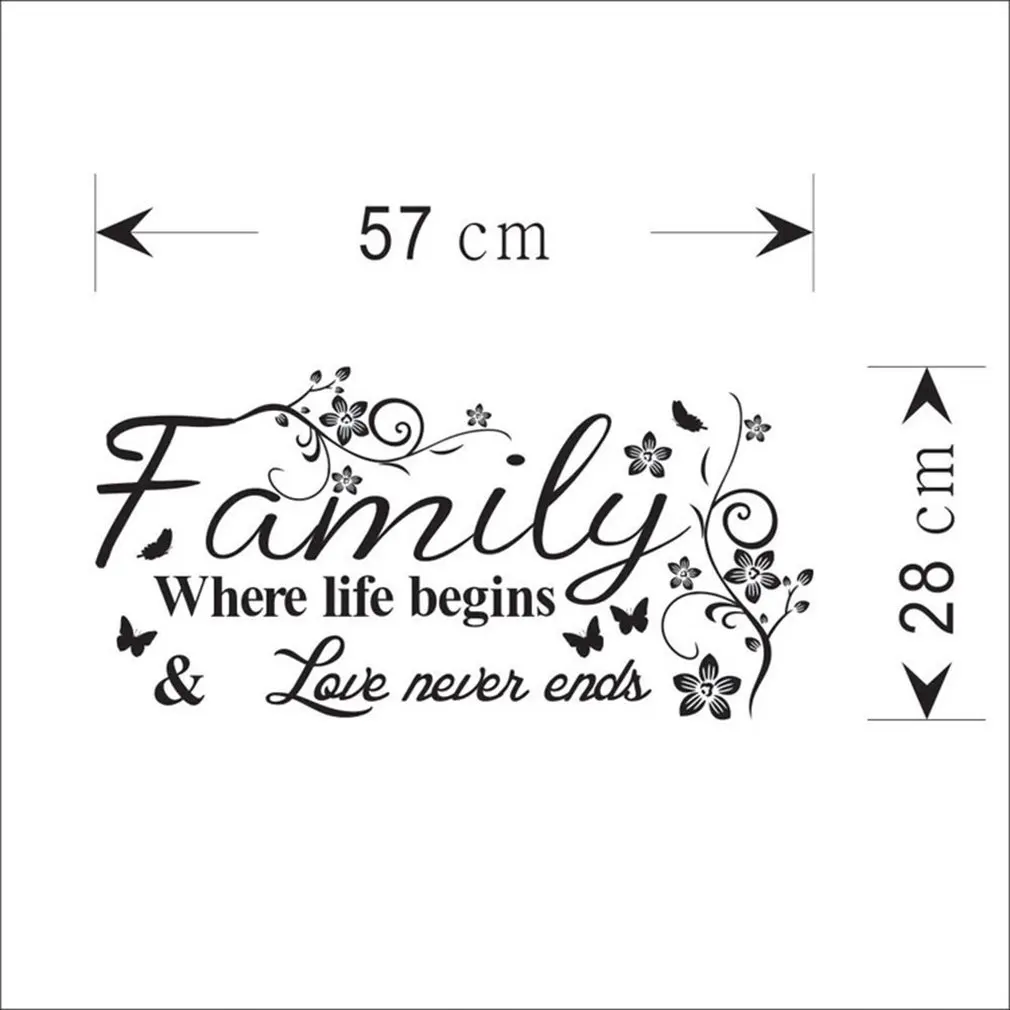 Creative 'family is...' Motto Slogans Wall Stickers Living Room Bedroom Home Removable DIY Art Decals Decoration
Creative 'family is...' Motto Slogans Wall Stickers Living Room Bedroom Home Removable DIY Art Decals Decoration