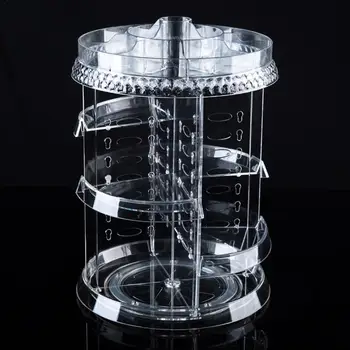 AUGKUN Diamond Texture Transparent Acrylic Rotating Makeup Organizer Frame 360 Degree Rotation Cosmetic Storage Box Display Case
AUGKUN Diamond Texture Transparent Acrylic Rotating Makeup Organizer Frame 360 Degree Rotation Cosmetic Storage Box Display Case