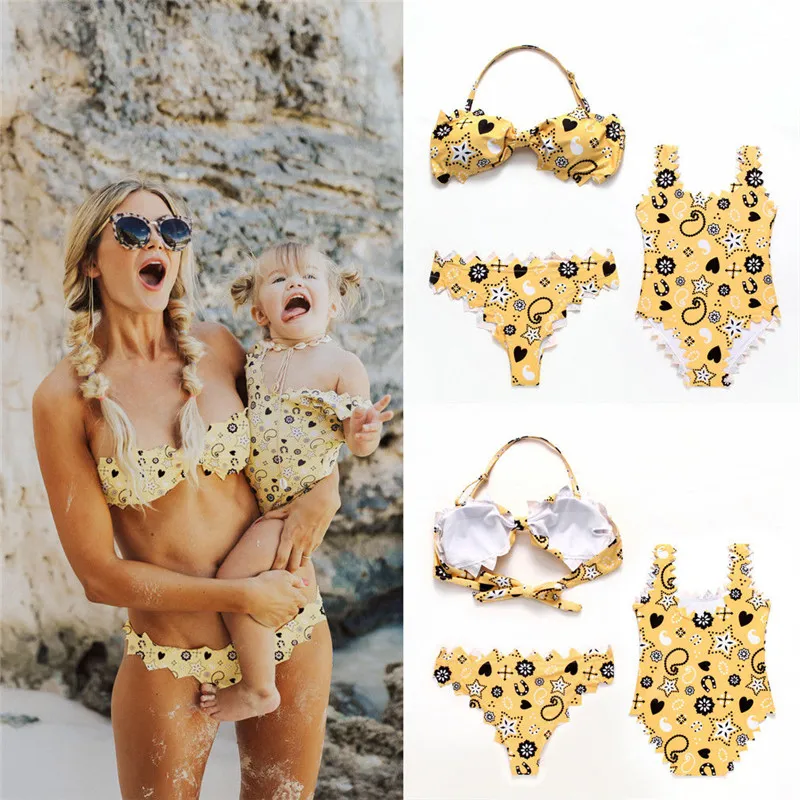 Mother And Daughter Swimsuit Mommy And Me Swimwear Bikini Family Matching Clothes Outfits Look Mom Mum Baby Dresses Clothing
Mother And Daughter Swimsuit Mommy And Me Swimwear Bikini Family Matching Clothes Outfits Look Mom Mum Baby Dresses Clothing