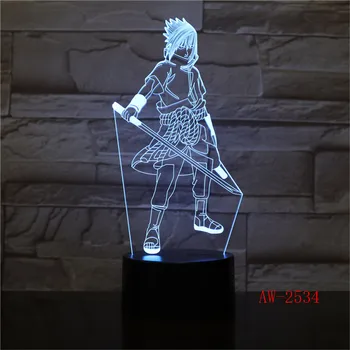 7 Colors LED 3D Uchiha Sasuke Modelling Table Lamp Anime Home Decor Light Fixture Kids Sleep Bedside Naruto Night Light AW-2534
7 Colors LED 3D Uchiha Sasuke Modelling Table Lamp Anime Home Decor Light Fixture Kids Sleep Bedside Naruto Night Light AW-2534