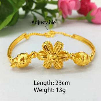 High Quality No Fade Brass Adjustable Plated Bracelets for Women Alluvial Gold Flower Bracelets Jewelry
High Quality No Fade Brass Adjustable Plated Bracelets for Women Alluvial Gold Flower Bracelets Jewelry