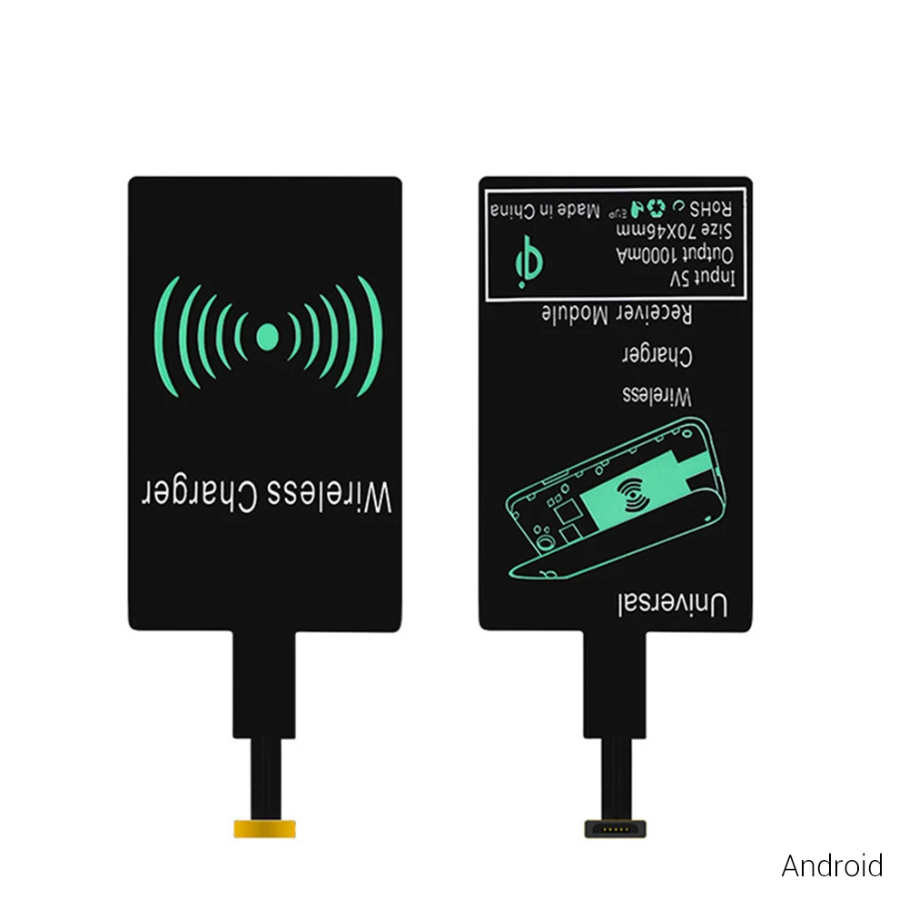 Wireless Charging Adapter Qi Charger Receiver Card for Android Wireless Charger for Android Mobile Phone Reverse
Wireless Charging Adapter Qi Charger Receiver Card for Android Wireless Charger for Android Mobile Phone Reverse