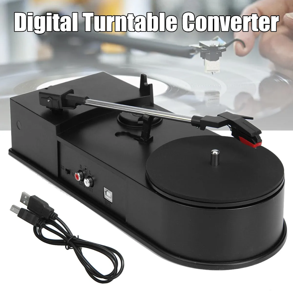 Digital Turntable Converter Record Player LP To MP3 WAV In SD Card/USB Flash Old Record Player Into MP3 Format
Digital Turntable Converter Record Player LP To MP3 WAV In SD Card/USB Flash Old Record Player Into MP3 Format