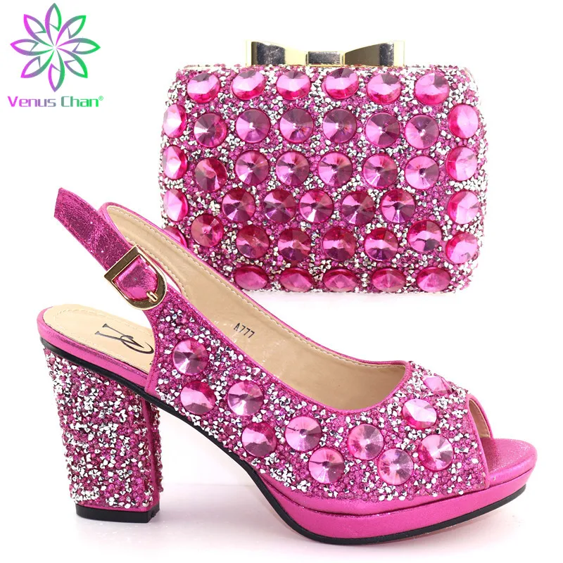 Fuchsia Color African Shoes With Matching Bags Set Nigerian Women's Party Shoes and Bag Sets High Slipper And Handbag
Fuchsia Color African Shoes With Matching Bags Set Nigerian Women's Party Shoes and Bag Sets High Slipper And Handbag