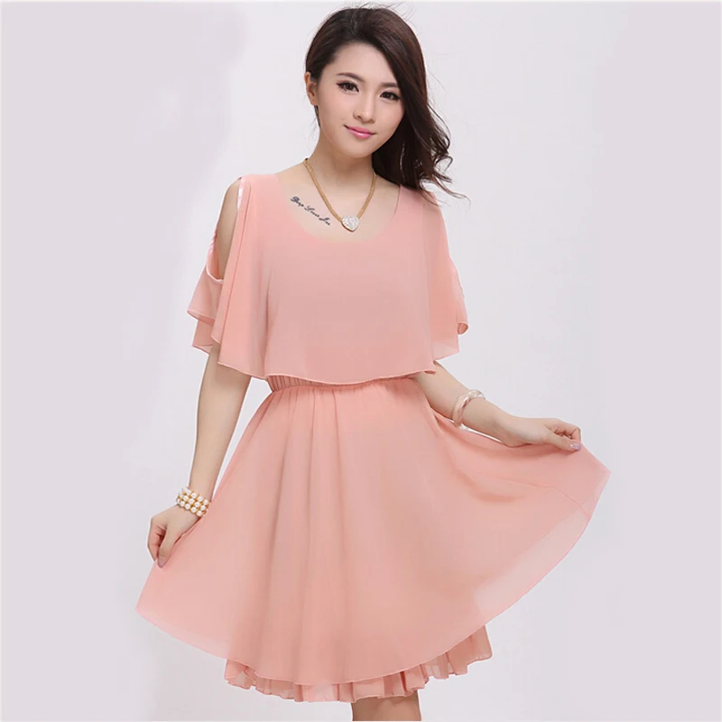2019 New Chiffon Dress Women Summer Casual Faux Tiwnset Styles Girl Slim Pink Dress Comfortable Lady vestidos
2019 New Chiffon Dress Women Summer Casual Faux Tiwnset Styles Girl Slim Pink Dress Comfortable Lady vestidos