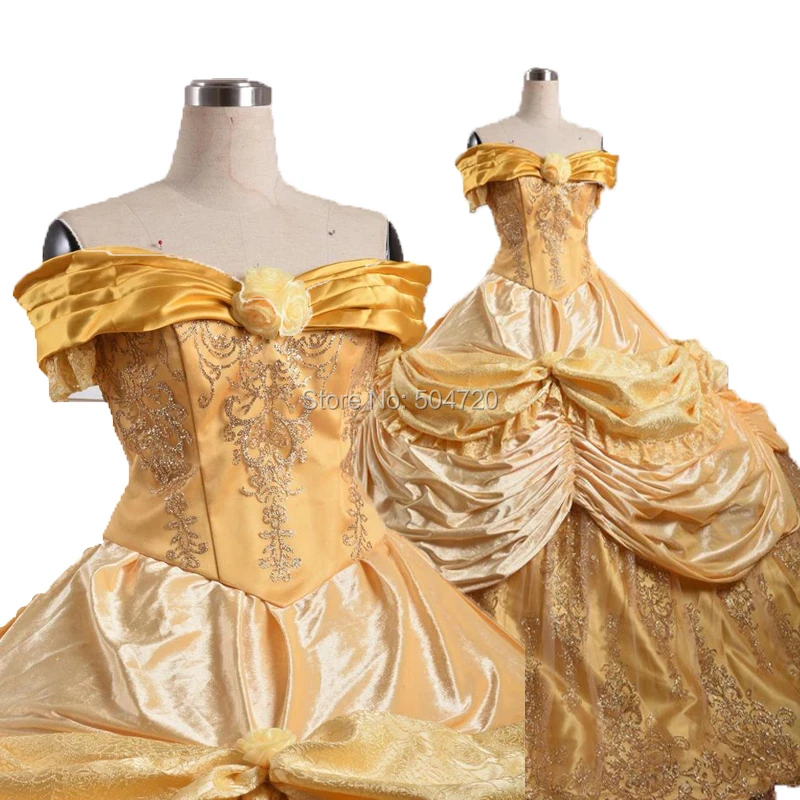 Tailored!Luxs Gold long sleeves Duchess Queen Marie Antoinette Period Masquerade Theatre Civil war Gown dress HL-265
Tailored!Luxs Gold long sleeves Duchess Queen Marie Antoinette Period Masquerade Theatre Civil war Gown dress HL-265