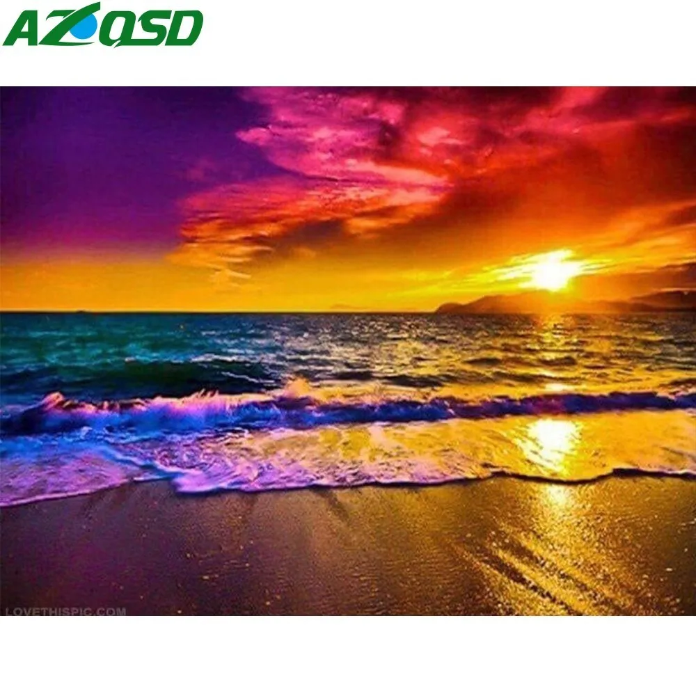 AZQSD Diamond Embroidery Seaside Diamond Mosaic Sunset 5D DIY Full Square Home Decor Diamond Painting Scenery
AZQSD Diamond Embroidery Seaside Diamond Mosaic Sunset 5D DIY Full Square Home Decor Diamond Painting Scenery