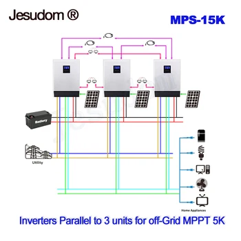 15KVA MPPT Solar Inverter 48Vdc to 230Vac Built-in 3*48V80A Solar Charge Controller Can Charge Max. Solar Panels 12KW
15KVA MPPT Solar Inverter 48Vdc to 230Vac Built-in 3*48V80A Solar Charge Controller Can Charge Max. Solar Panels 12KW