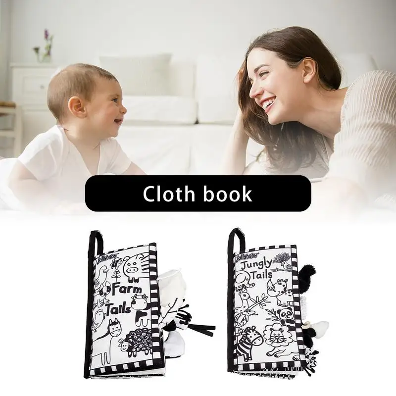 Baby Cloth Book Early Education Teaching Aid Black White Tail Cloth Book for Toddler Kids Visual Experience Interaction Games To
Baby Cloth Book Early Education Teaching Aid Black White Tail Cloth Book for Toddler Kids Visual Experience Interaction Games To