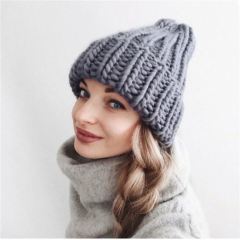 IANLAN Casual British Style Women Winter Thermal Knitting Beanies Ladies Solid Knit Wool Hats Thickening Hemming Caps IL00195
IANLAN Casual British Style Women Winter Thermal Knitting Beanies Ladies Solid Knit Wool Hats Thickening Hemming Caps IL00195