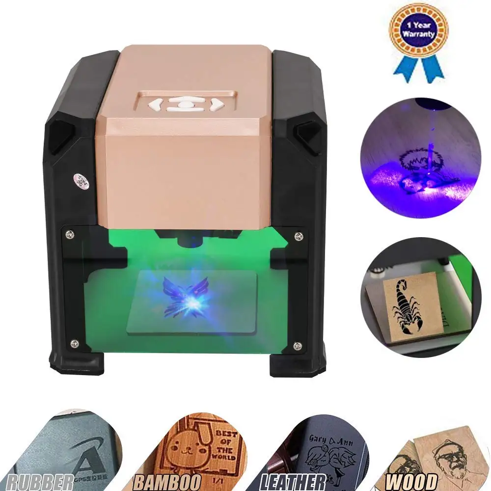 Smartlife Laser Engraver, 3000MW Laser Engraving Machine Mini Desktop Laser Engraver Machine DIY Logo Laser Engraver Printer
Smartlife Laser Engraver, 3000MW Laser Engraving Machine Mini Desktop Laser Engraver Machine DIY Logo Laser Engraver Printer