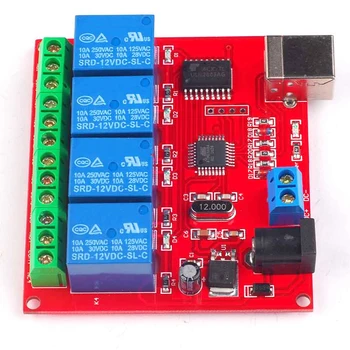 USB Relay 4 channel Computer Avoid Drive USB Control Panel Modular 5v12v24vusb Computer Control Relay
USB Relay 4 channel Computer Avoid Drive USB Control Panel Modular 5v12v24vusb Computer Control Relay