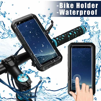 LEORY AntiShock Bicycle Phone Holder Case IPX8 Waterproof Motorcycle Handlebar Phone Bag Case Front Frame for Samsung S8/S9 Plus
LEORY AntiShock Bicycle Phone Holder Case IPX8 Waterproof Motorcycle Handlebar Phone Bag Case Front Frame for Samsung S8/S9 Plus