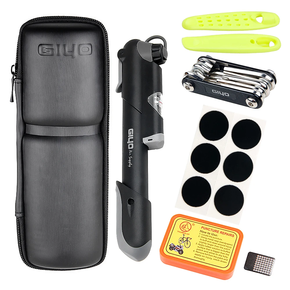 Lixada Portable Bicycle Repairing Tools Kit Box Tire Fixing Kit Bag with Tire Pump 2 Type Multifunctional Tools
Lixada Portable Bicycle Repairing Tools Kit Box Tire Fixing Kit Bag with Tire Pump 2 Type Multifunctional Tools