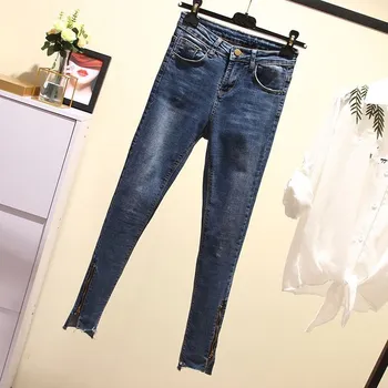 Plus Size Women Hole Ripped High Waist Jeans Casual Zipper Irregular Denim Pencil Pants Ankle Length Skinny Trousers
Plus Size Women Hole Ripped High Waist Jeans Casual Zipper Irregular Denim Pencil Pants Ankle Length Skinny Trousers