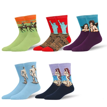 PEONFLY 2 Pairs/lot Retro Painting Art Funny Socks Men Novelty Starry Night Vintage Socks Fashion Printing Van Gogh Art Socks
PEONFLY 2 Pairs/lot Retro Painting Art Funny Socks Men Novelty Starry Night Vintage Socks Fashion Printing Van Gogh Art Socks