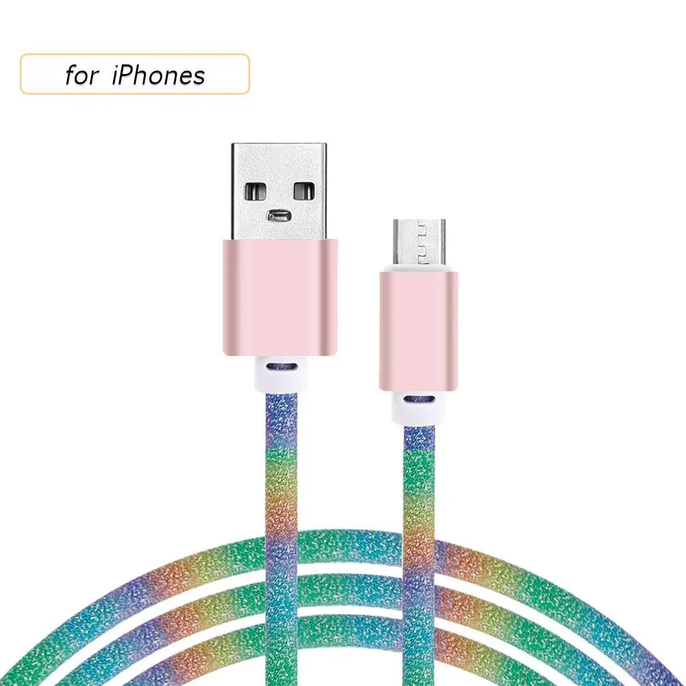 1m Rainbow Leather Data Cable Charging Cable Micro USB Single Pin One Meter Data Line For Android For IPhone Type-C
1m Rainbow Leather Data Cable Charging Cable Micro USB Single Pin One Meter Data Line For Android For IPhone Type-C