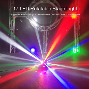 DJ Show Concert AC90-240V 80W 17LED Rotatable Beam Stage Light Lighting Fixture 360 rotatable horizontally for Party Bar Club
DJ Show Concert AC90-240V 80W 17LED Rotatable Beam Stage Light Lighting Fixture 360 rotatable horizontally for Party Bar Club