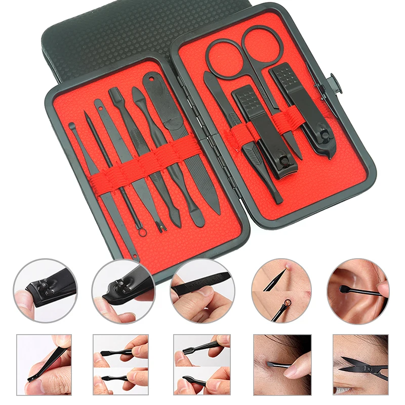 Meisha 10 in 1 Professional Nail Art Tools Set Tweezer Ear Pick Makeup Scissor Pedicure Manicure Tools Nail Clippers Set HE0009
Meisha 10 in 1 Professional Nail Art Tools Set Tweezer Ear Pick Makeup Scissor Pedicure Manicure Tools Nail Clippers Set HE0009