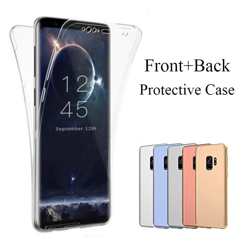 Double Silicone Cases Capa For Samsung A7 2018 A750 S6 S7 Edge S8 S9 S10 Plus A8 A6 J4 J6 Plus J8 2018 A5 J5 J7 360 Degree Cover
Double Silicone Cases Capa For Samsung A7 2018 A750 S6 S7 Edge S8 S9 S10 Plus A8 A6 J4 J6 Plus J8 2018 A5 J5 J7 360 Degree Cover