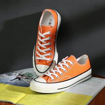 Retro Canvas Shoes 1970s Orange Vintage Sneakers Korean Street Skateboard Shoe Bright Solid Color Simple Concise Plus Size 35-44
Retro Canvas Shoes 1970s Orange Vintage Sneakers Korean Street Skateboard Shoe Bright Solid Color Simple Concise Plus Size 35-44