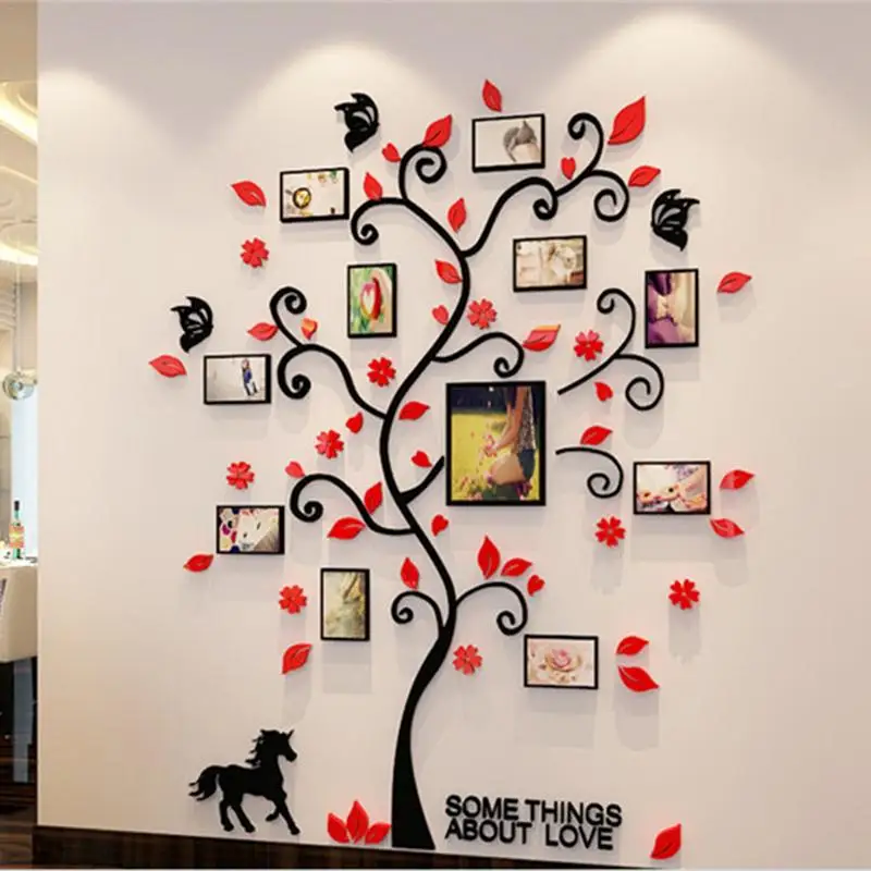 3D Acrylic DIY Family Photo Frame Tree Wall Sticker Living Room Bedroom Art Picture Frame Wall Decals Poster Home Decoration
3D Acrylic DIY Family Photo Frame Tree Wall Sticker Living Room Bedroom Art Picture Frame Wall Decals Poster Home Decoration