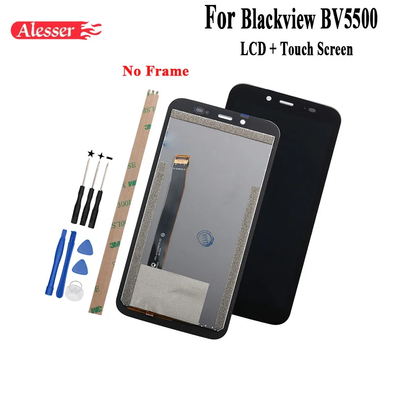 Alesser For Blackview BV5500 LCD Display and Touch Screen Assembly For Blackview BV5500 Phone Accessories +Tools+ Tape +Film
Alesser For Blackview BV5500 LCD Display and Touch Screen Assembly For Blackview BV5500 Phone Accessories +Tools+ Tape +Film