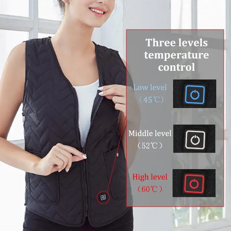 Winter Women Electric Heating Jacket Heating Vest Warm Charge Electric Vest USB Heating Clothes Belt Warm Stomach Warm Jacket
Winter Women Electric Heating Jacket Heating Vest Warm Charge Electric Vest USB Heating Clothes Belt Warm Stomach Warm Jacket