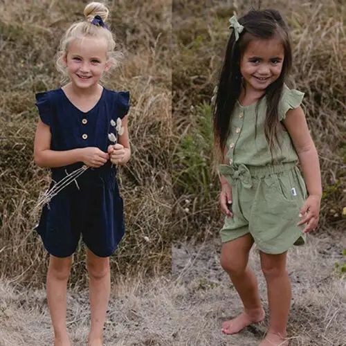 2019 Toddler Girl Romper W/ Bowknot Casual Kids Summer Jumpsuit Playsuit Outfit 
2019 Toddler Girl Romper W/ Bowknot Casual Kids Summer Jumpsuit Playsuit Outfit