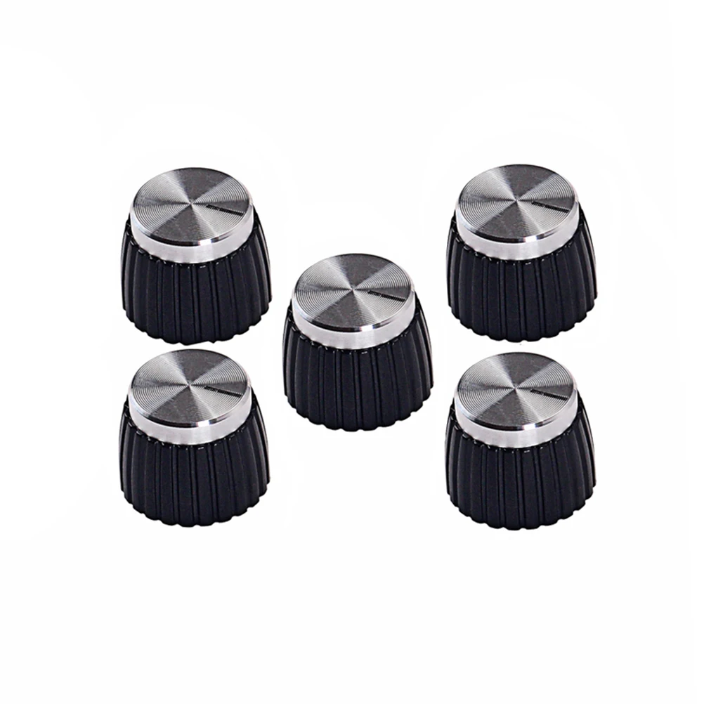 5pcs Plastic Effect Pedal Control Amplifier Knobs for Electric Guitar Bass (Black and Silver)
5pcs Plastic Effect Pedal Control Amplifier Knobs for Electric Guitar Bass (Black and Silver)