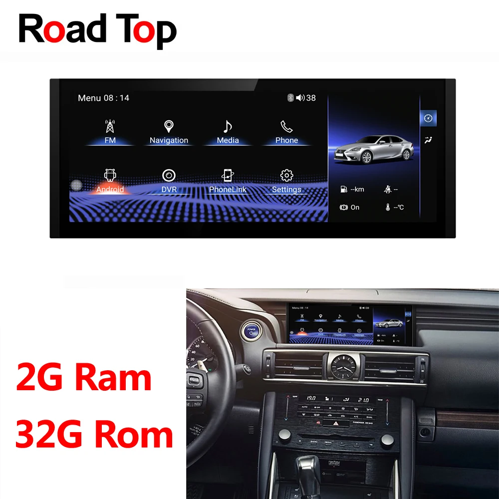 10.25" Android Display for Lexus IS 2013-2017 200 250 300 350 200t 300h Car Radio Multimedia Monitor GPS Navigation Bluetooth
10.25" Android Display for Lexus IS 2013-2017 200 250 300 350 200t 300h Car Radio Multimedia Monitor GPS Navigation Bluetooth