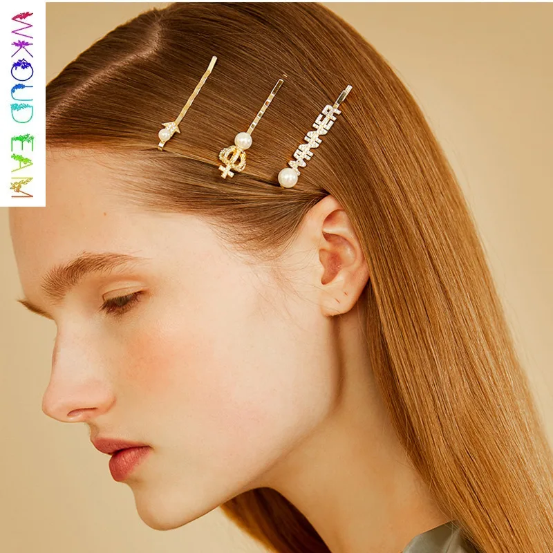 WKOUD EAM 2019 Fashion Hair Jewelry Cubic Zirconia Crown Letter Arrow Imitation Pearls Barrettes Hair Accessories Tocado S#TA238
WKOUD EAM 2019 Fashion Hair Jewelry Cubic Zirconia Crown Letter Arrow Imitation Pearls Barrettes Hair Accessories Tocado S#TA238