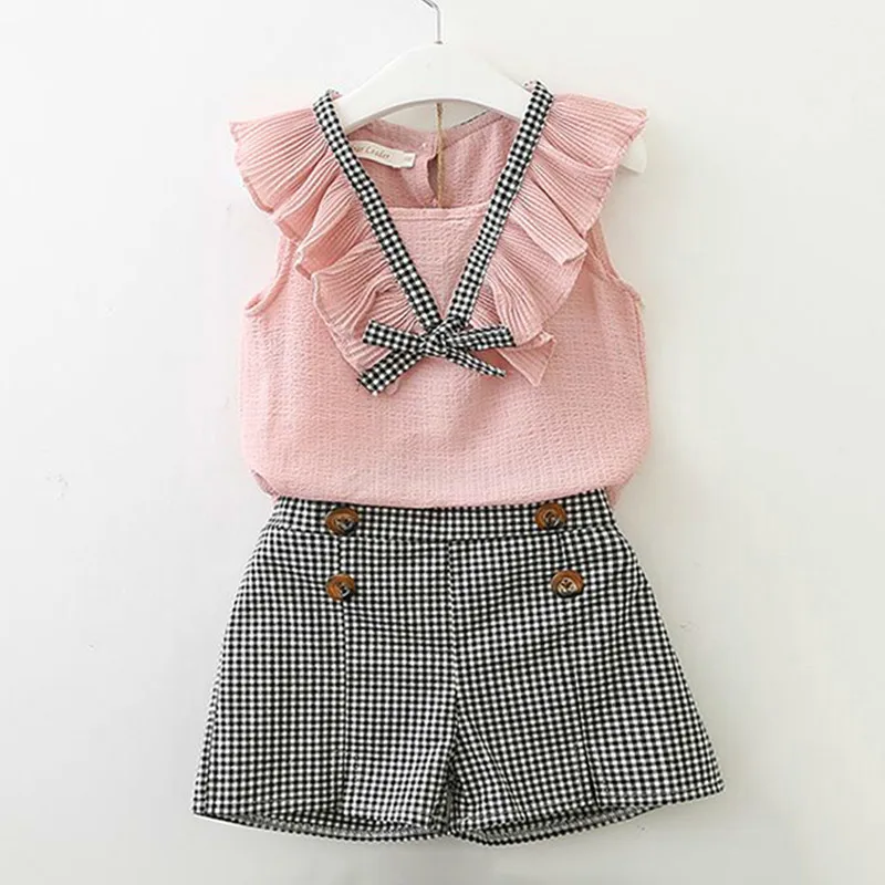 2018 New Summer Girl Suit Floral Seersucker Flying Sleeve Shirt + Bow Waist Skirt Girl Ruffled Sleeve Two-piece Suit
2018 New Summer Girl Suit Floral Seersucker Flying Sleeve Shirt + Bow Waist Skirt Girl Ruffled Sleeve Two-piece Suit