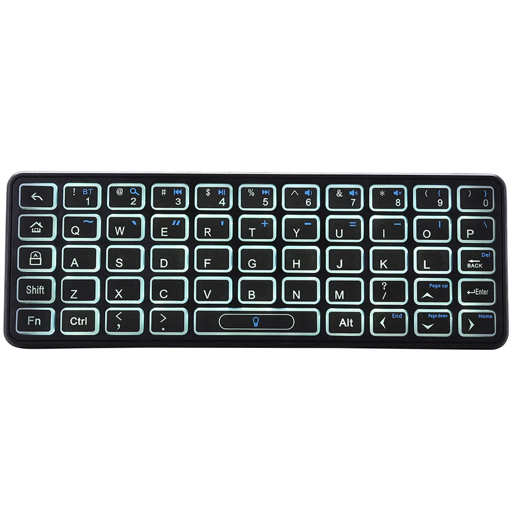 

iPazzport KP - 810 - 73 Bluetooth Wireless Mini Keyboard 53 Keys For Laptop Tablet Backlight Keyboard 17*6*3 Finger Mini KBS