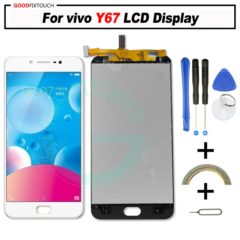 AAA Quality For Vivo Y67 LCD Display + Touch Screen Digitizer Assembly Replacement parts Y67 LCD with frame
AAA Quality For Vivo Y67 LCD Display + Touch Screen Digitizer Assembly Replacement parts Y67 LCD with frame