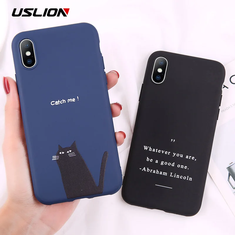 USLION Simple Letter Case For iPhone 6 6s 7 8 Plus Cartoon Love Heart Soft Phone Cases For iPhone XR XS Max X TPU Silicon Cover
USLION Simple Letter Case For iPhone 6 6s 7 8 Plus Cartoon Love Heart Soft Phone Cases For iPhone XR XS Max X TPU Silicon Cover