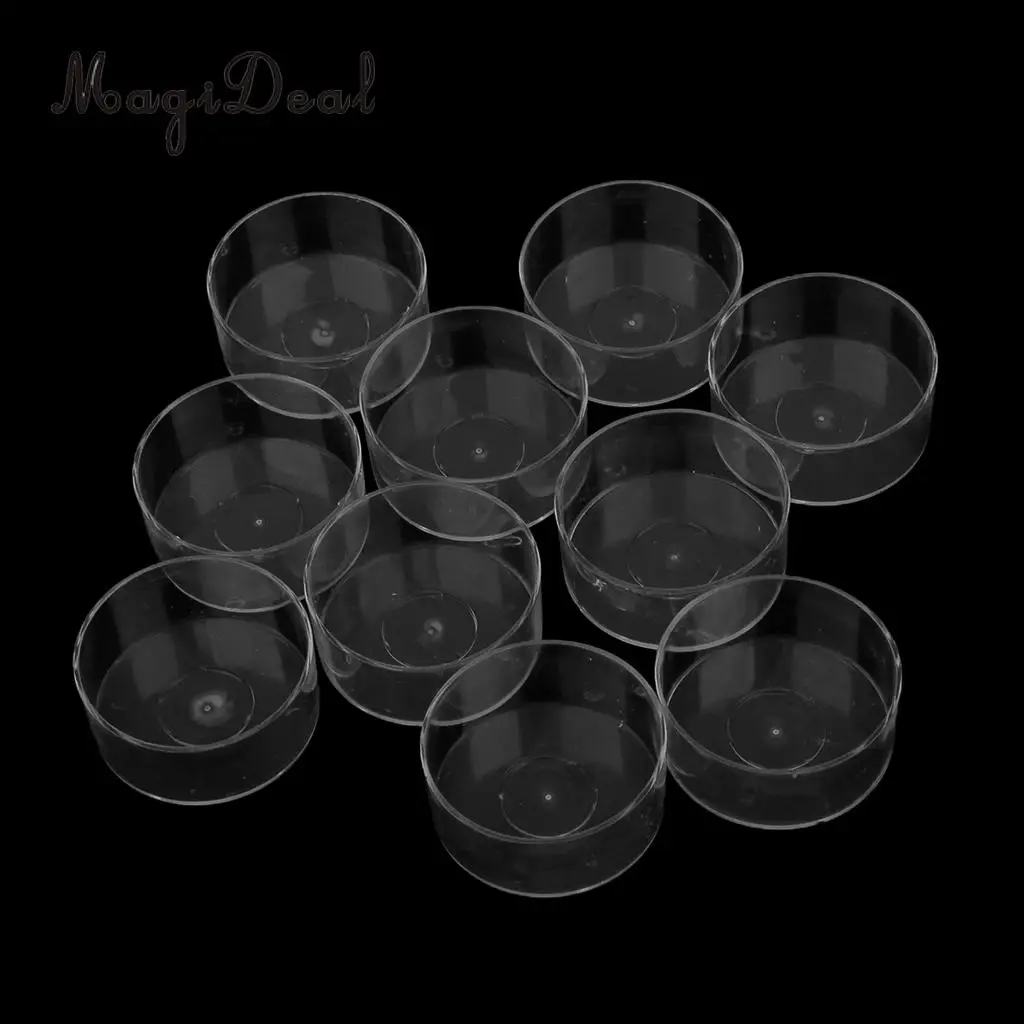 MagiDeal 10 Pieces Clear Wax Containers Candle Tealight Cups Plastic for use with Scented Candles
MagiDeal 10 Pieces Clear Wax Containers Candle Tealight Cups Plastic for use with Scented Candles
