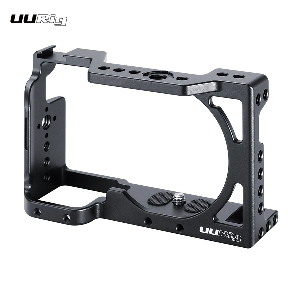 UURIG R008 Aluminum Alloy Camera Cage Stabilizer Special Housing Cage with Cold Shoe for Sony A6400 for Microphone Fill Light
UURIG R008 Aluminum Alloy Camera Cage Stabilizer Special Housing Cage with Cold Shoe for Sony A6400 for Microphone Fill Light