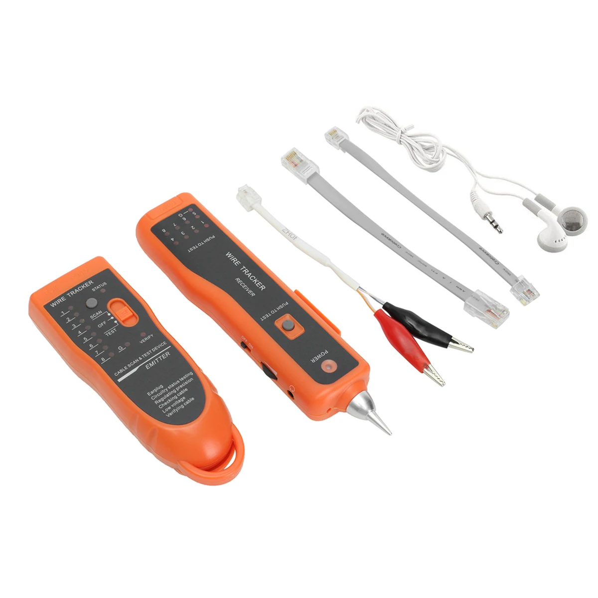 RJ11 RJ45 Cat5 Cat6 Telephone Wire Tracker Tracer Toner Ethernet LAN Network Cable Tester Detector Line Finder With Bag
RJ11 RJ45 Cat5 Cat6 Telephone Wire Tracker Tracer Toner Ethernet LAN Network Cable Tester Detector Line Finder With Bag