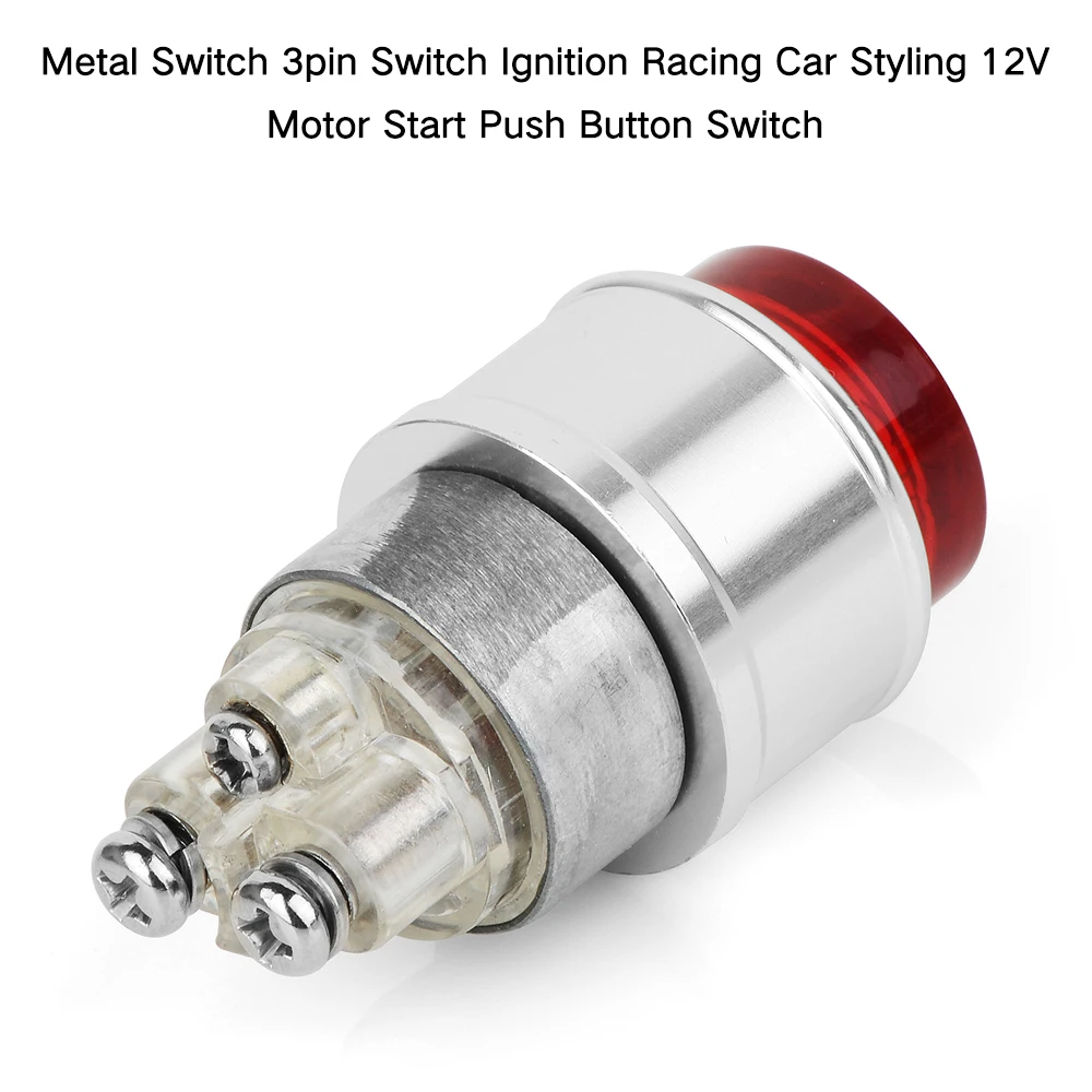 Engine Start Switch 3pin Motor Start Push Button Switch Racing Car Styling 12V Red Light Engine Start Switch Car Styling
Engine Start Switch 3pin Motor Start Push Button Switch Racing Car Styling 12V Red Light Engine Start Switch Car Styling