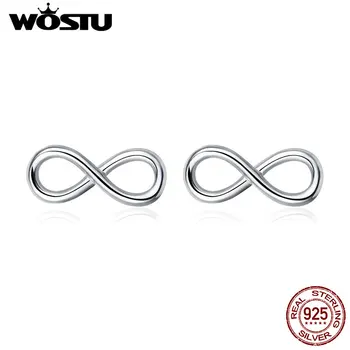 WOSTU Real 925 Sterling Silver Infinite Love Stud Earrings For Women Wedding Engagement Small Earring Silver 925 Jewelry CQE562
WOSTU Real 925 Sterling Silver Infinite Love Stud Earrings For Women Wedding Engagement Small Earring Silver 925 Jewelry CQE562