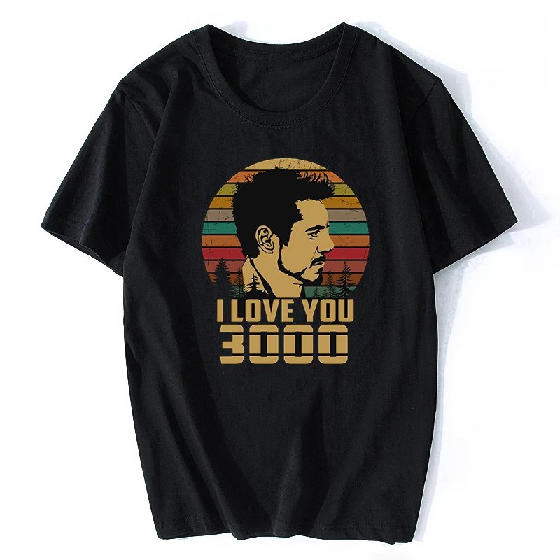 I Love U 3000 Iron Man T Shirt Men's 100% Cotton Vintage T-Shirts Avengers Super Hero PORG Tee Shirt Short Sleeve Best Gift
I Love U 3000 Iron Man T Shirt Men's 100% Cotton Vintage T-Shirts Avengers Super Hero PORG Tee Shirt Short Sleeve Best Gift