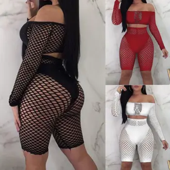 Women Summer Beach Lace Hollow Out Long Sleeve Tops+Shorts 2Pieces Sets Crochet Bikini Cover Up Swimwear Bathing Suit Outwear
Women Summer Beach Lace Hollow Out Long Sleeve Tops+Shorts 2Pieces Sets Crochet Bikini Cover Up Swimwear Bathing Suit Outwear