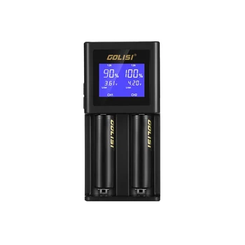 Golisi S2 2.0A Smart Charger Lcd For 18650 20700 26650 Li-Ion Ni-Mh Ni-Cd Aa Aaa Rechargeable Charger For Battery (Eu Plug)
Golisi S2 2.0A Smart Charger Lcd For 18650 20700 26650 Li-Ion Ni-Mh Ni-Cd Aa Aaa Rechargeable Charger For Battery (Eu Plug)