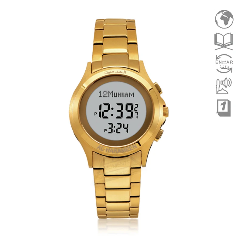 Muslim Azan Watch Alfajr Wristwatch 27mm for Lady 30mm for Man Athan Clock with Prayer Alarm Qibla relogio with Leather Gift Box
Muslim Azan Watch Alfajr Wristwatch 27mm for Lady 30mm for Man Athan Clock with Prayer Alarm Qibla relogio with Leather Gift Box